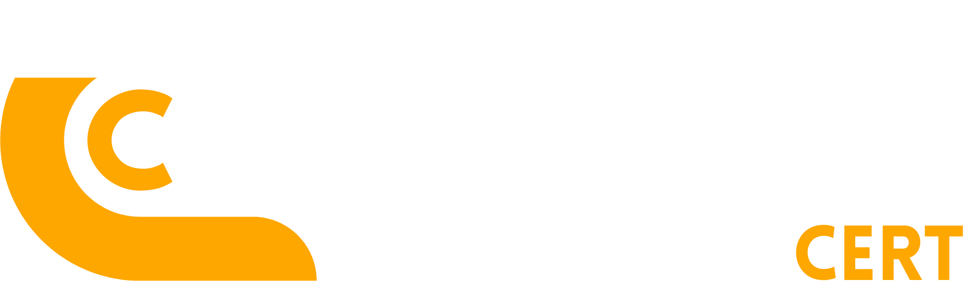 logo QC w poziomie białe